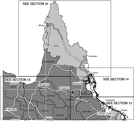 A map of north Queensland