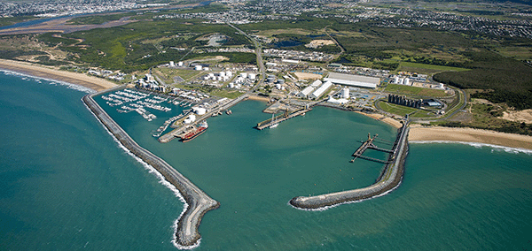 Aerial view of the Port of Hay Point/Mackay