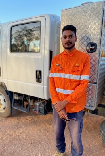 A person in high vis gear
