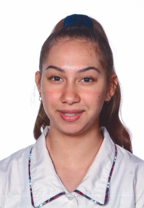 Close up of a person in a school uniform