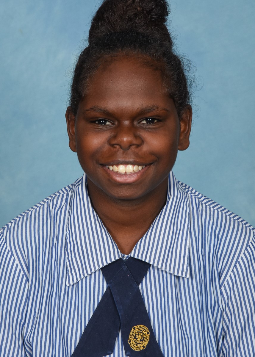 Close up of a person in a school uniform