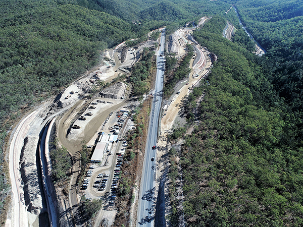 Overview of works looking north (towards Mackay)
