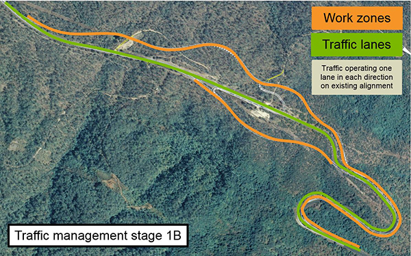 Traffic management stage 1B
