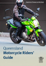 Front cover of the Queensland Motorcycle Riders' guide