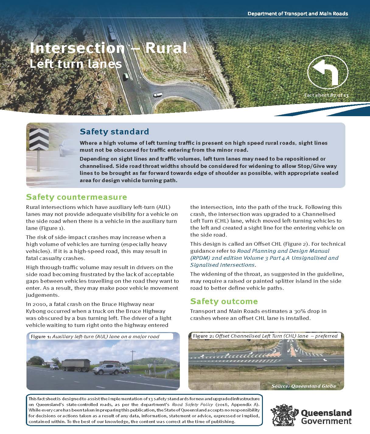 RSP Fact Sheet_07_Intersection - Rural - Left Turn Lanes