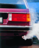 An image of a smoky vehicle.