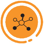 Icon of small circles connected together