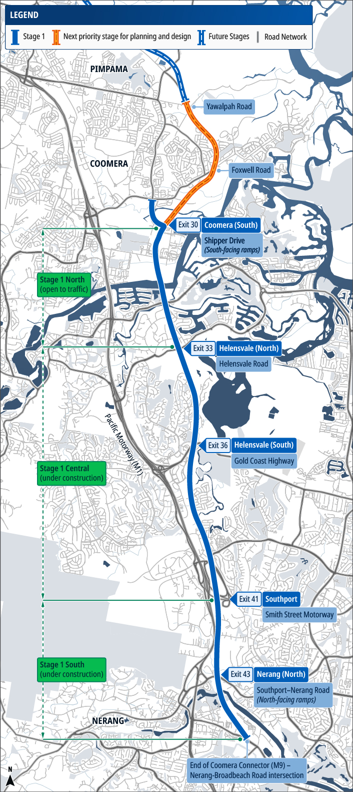 Coomera Connector (Stage 1) | Department of Transport and Main Roads