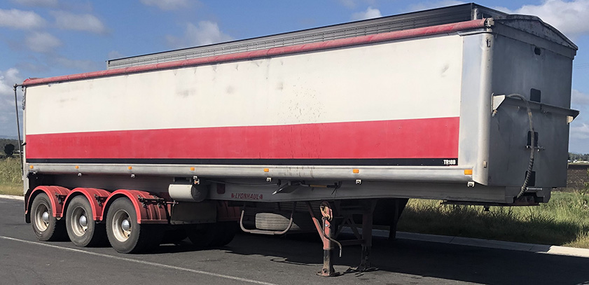 Image of side view of a semi-trailer