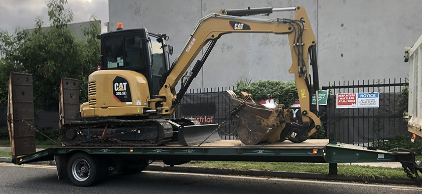 Image of side view of a tag trailer