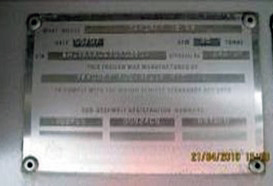 Image showing example of compliance plate