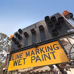 Linemarking truck