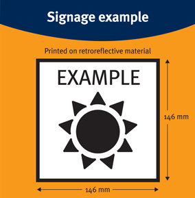 Signage requirements for ride-booking vehicles (Department of Transport ...