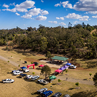 Cycling event on the trail