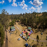 Arial view of trail