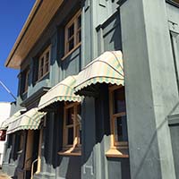 Blue building