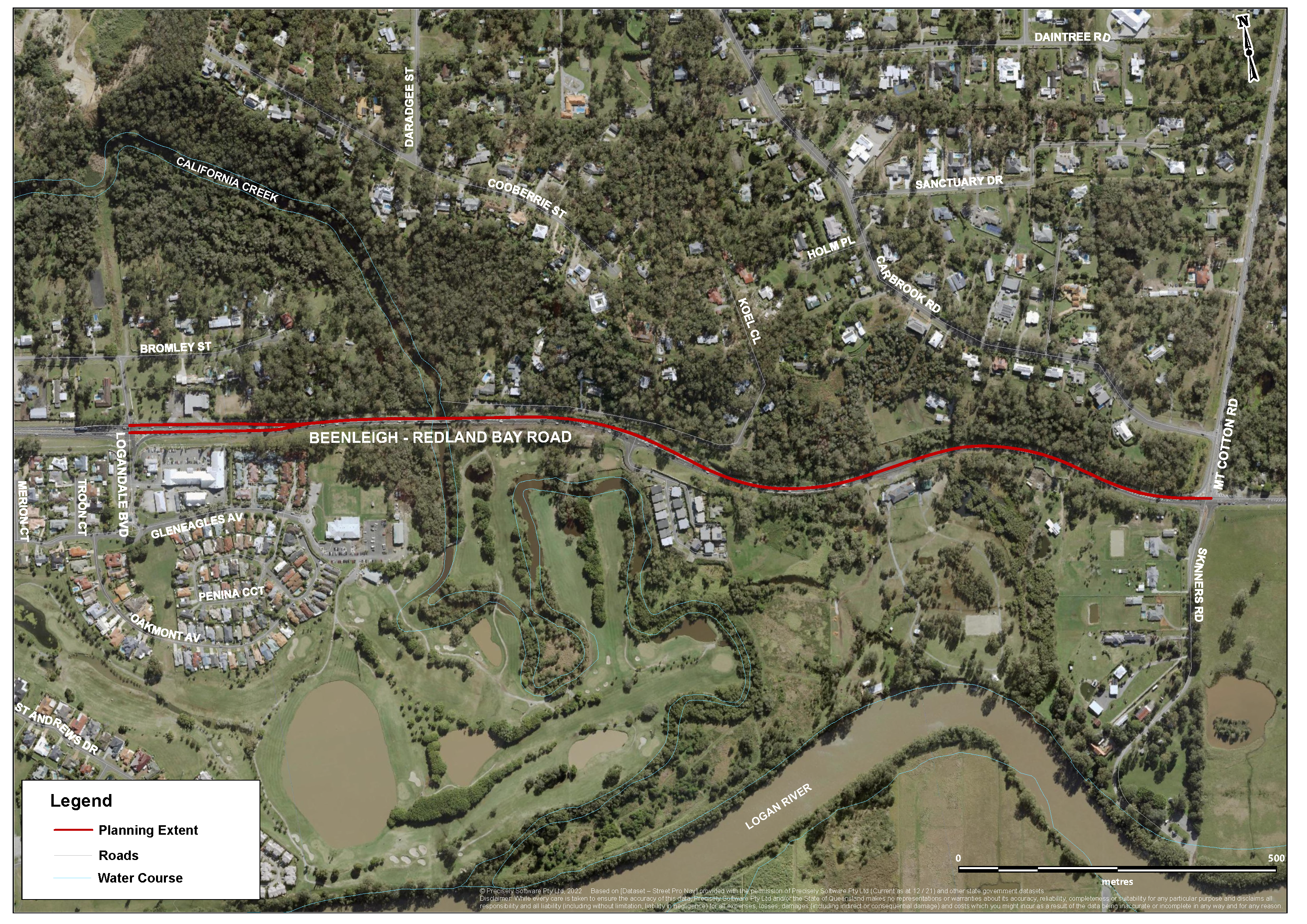 Beenleigh Redland Bay Road Logandale Boulevard to Mount Cotton Road upgrade planning