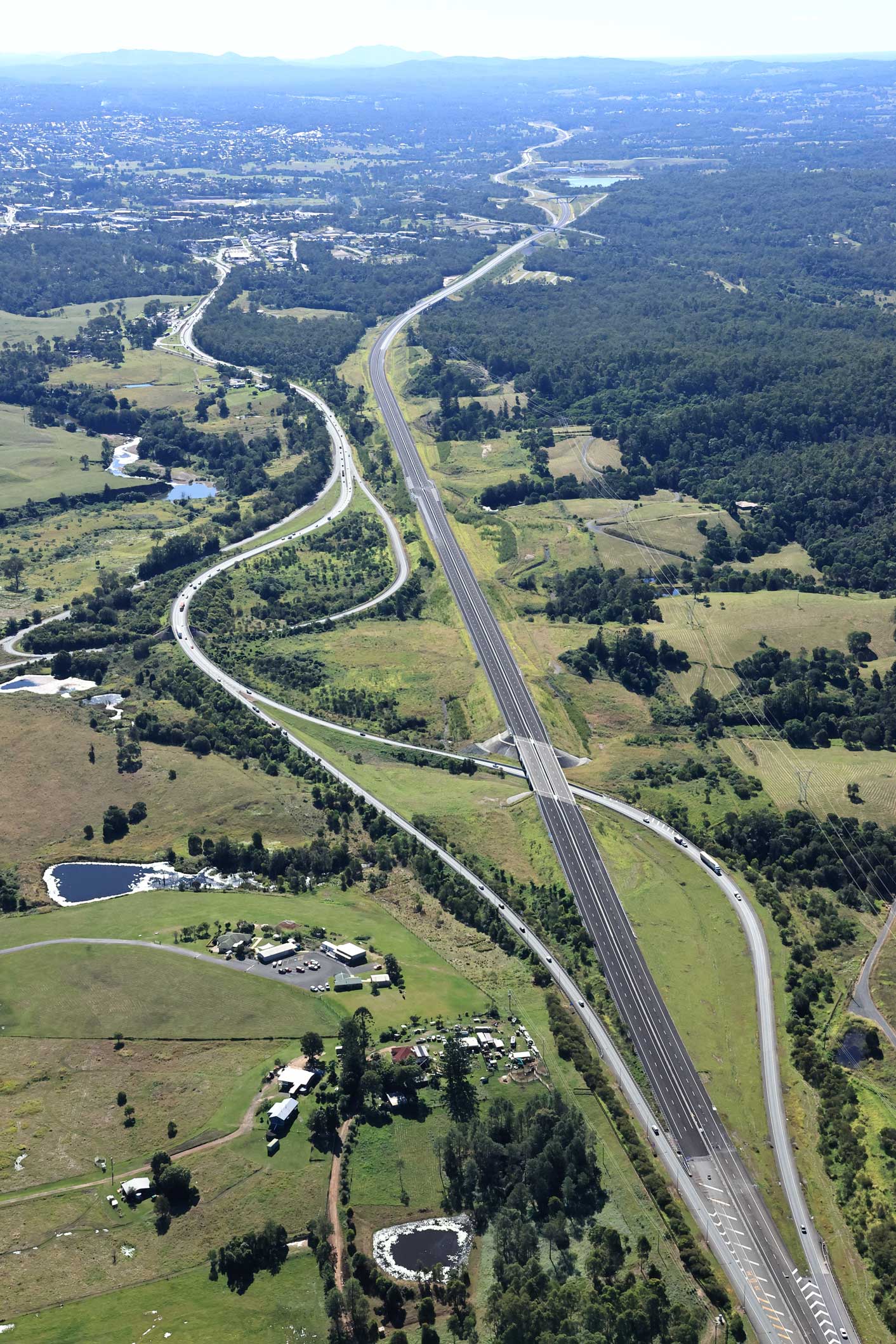 Woondum interchange looking north