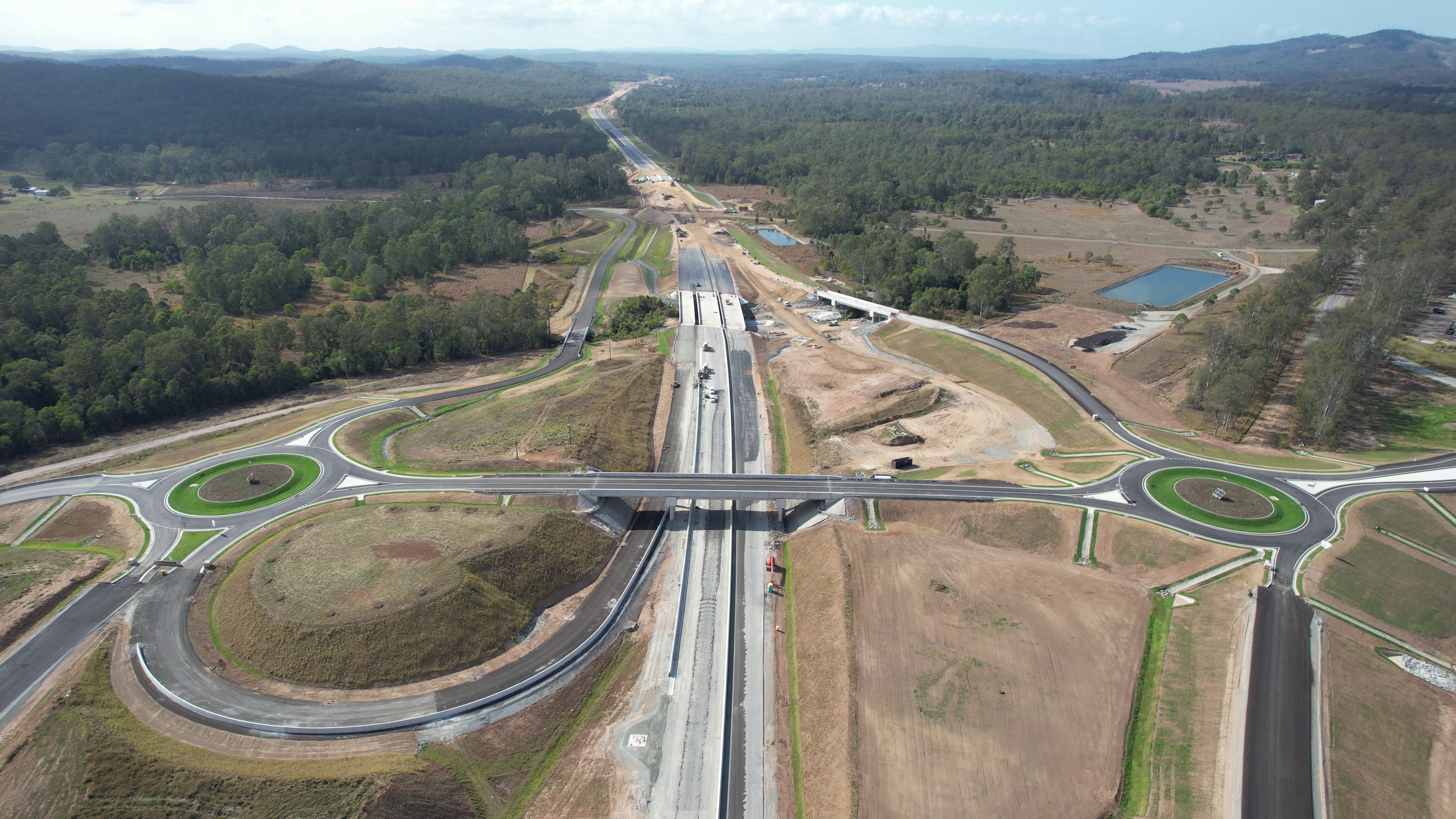 Curra interchange bridge open to local Ashfords Road traffic