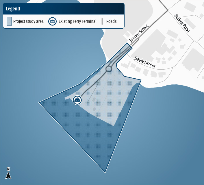 Dunwich Ferry terminal Project location map