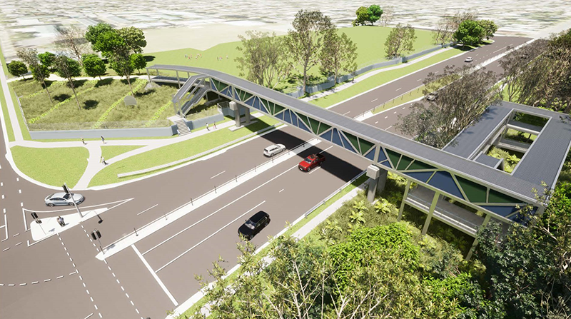 Thumbnail image of artist impression of overpass