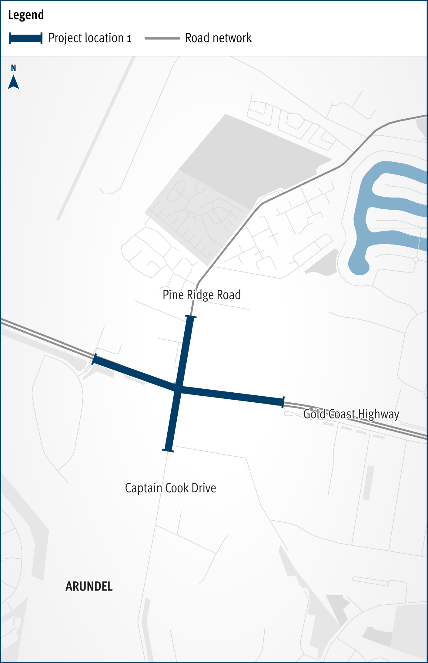 Gold Coast Highway (Helensvale Southport), Pine Ridge Road and Captain Cook Drive Gold Coast Highway (Helensvale Southport), Pine Ridge Road and Captain Cook Drive