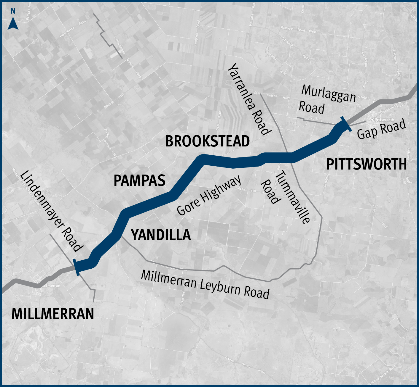 Map showing project area