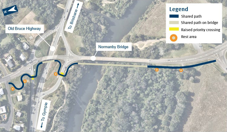 Gympie active transport map