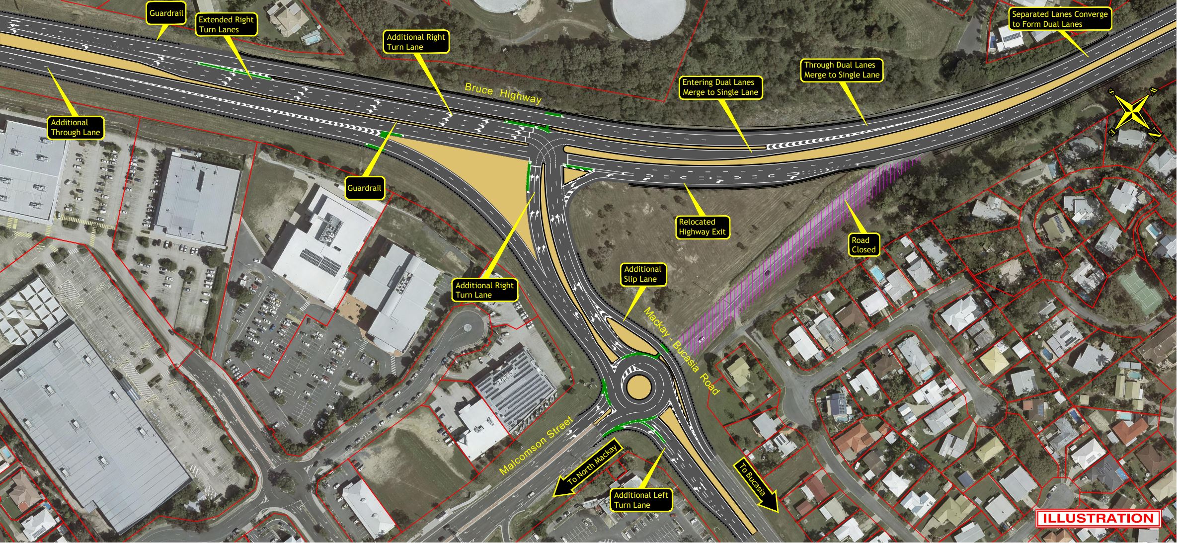 Mackay Northern Access Upgrade Project map part 3