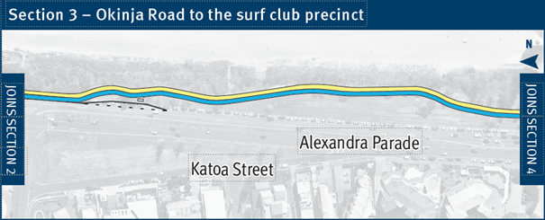 Mooloolaba to Maroochydore cycleway - Section 3