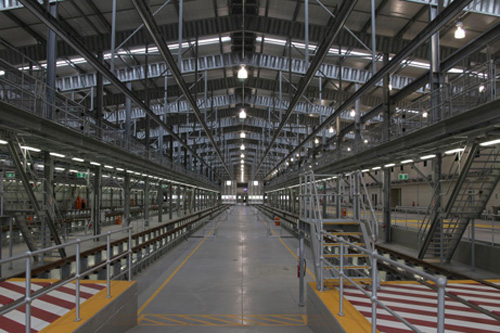 Inside the main building