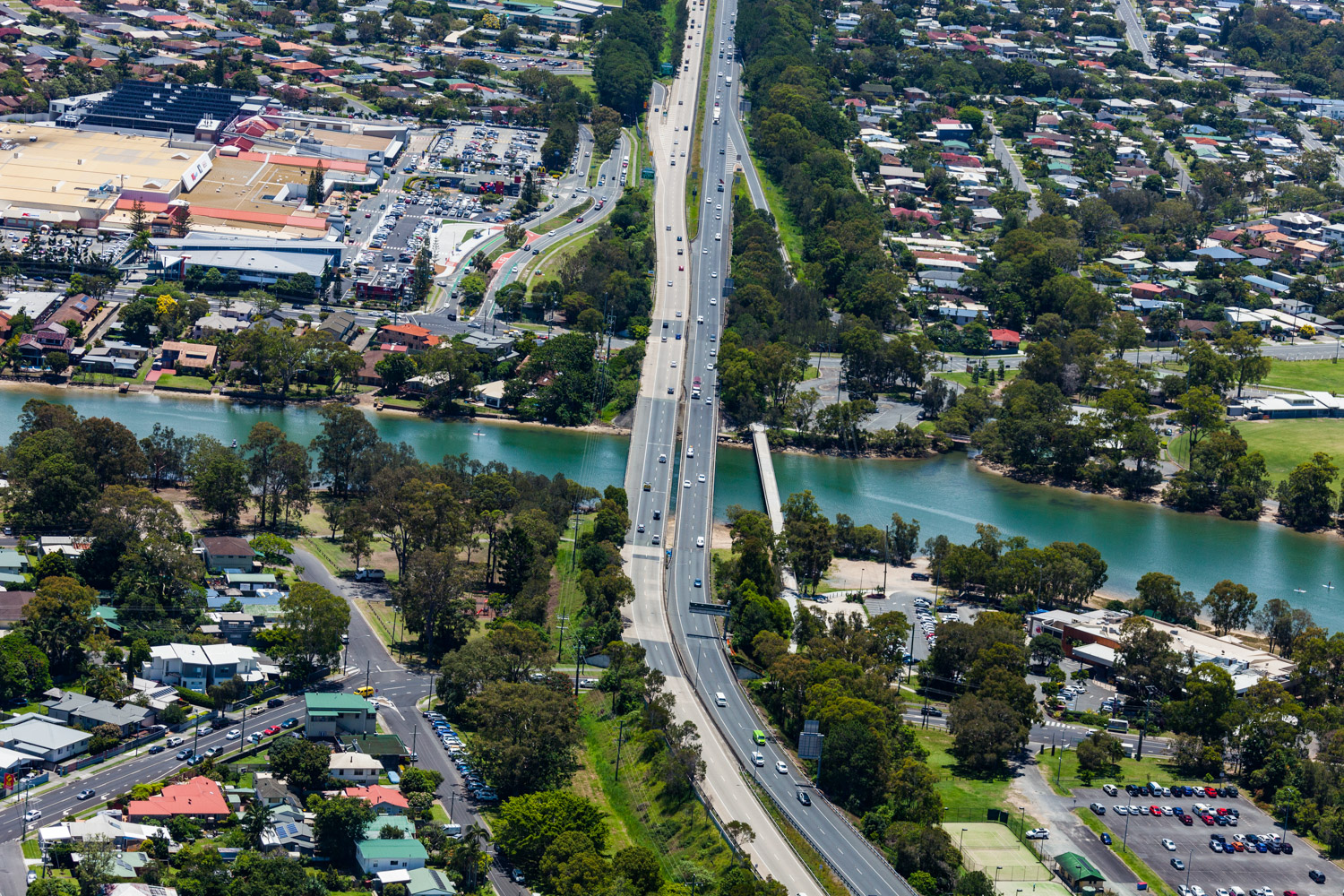 Pacific Motorway M1 Palm Beach Nineteenth Avenue to Tugun Currumbin Creek bridge Pacific Motorway M1 Palm Beach Nineteenth Avenue to Tugun Currumbin Creek bridge