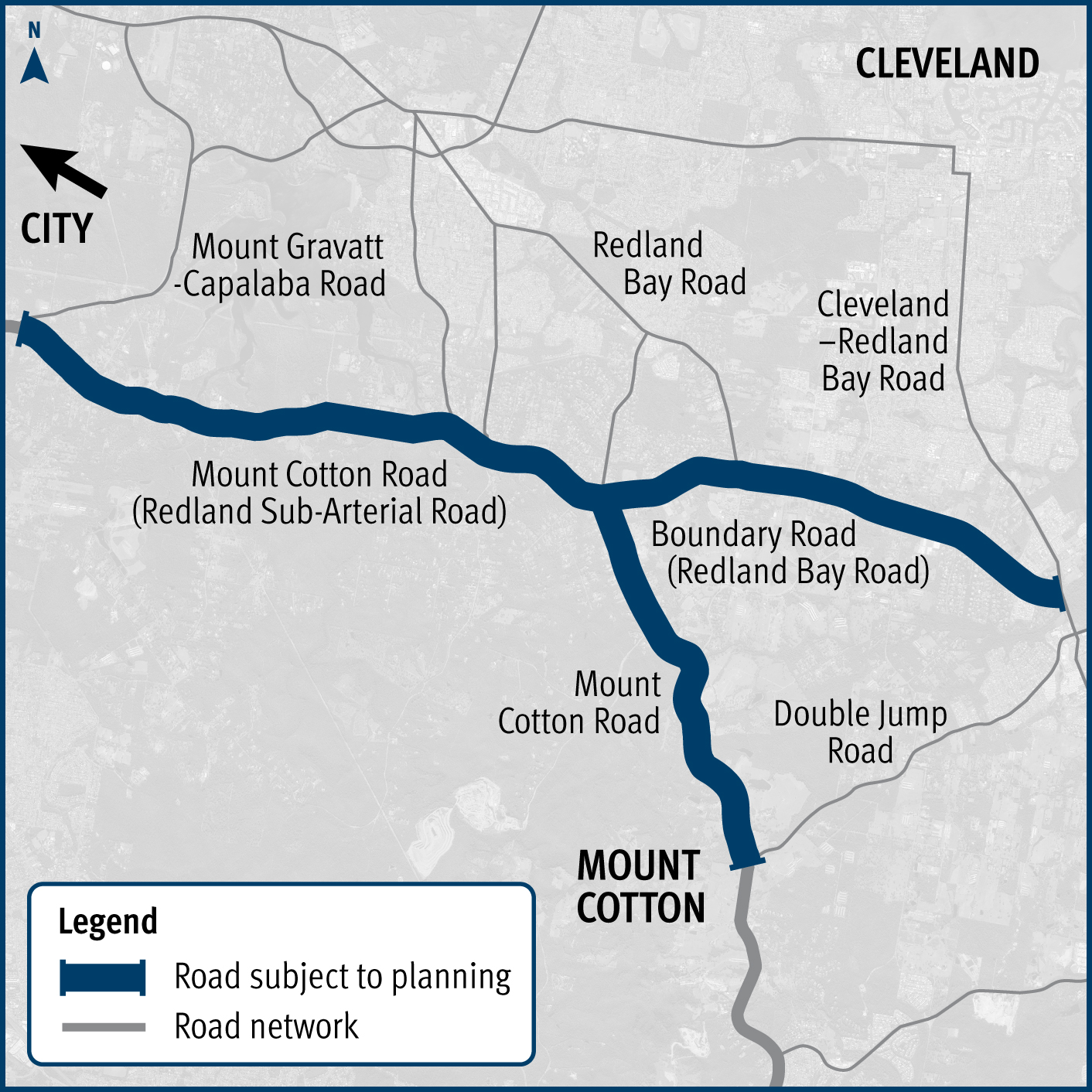 Mount Cotton Road-Redland Bay Road location map