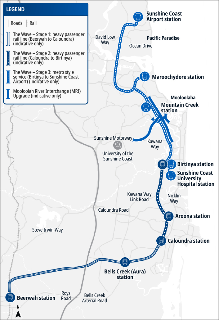 Wave Rail Project The Wave – Stages 1 and 2 (Rail) | Department of Transport and Main Roads