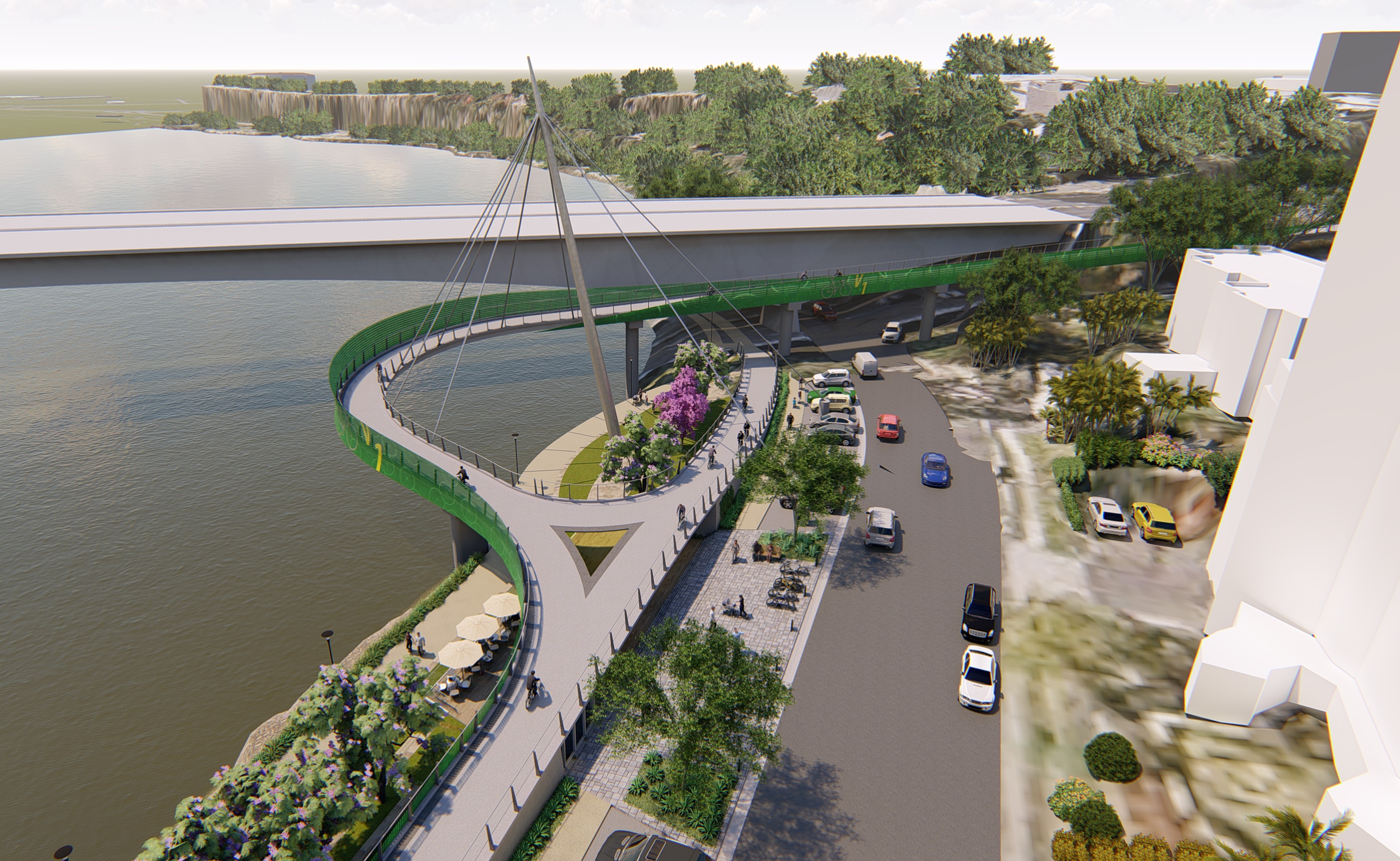 Veloway stage lower terrace artist impression