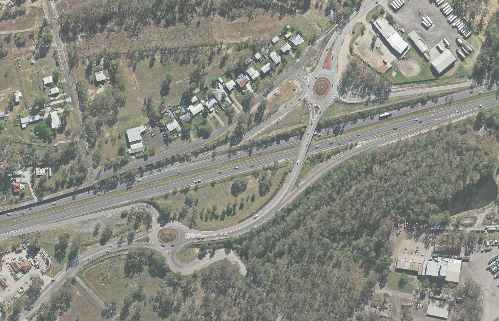 Warrego-Highway-Mount-Crosby-upgrade-project-area-aerial-image Warrego Highway Mount Crosby upgrade project area aerial image