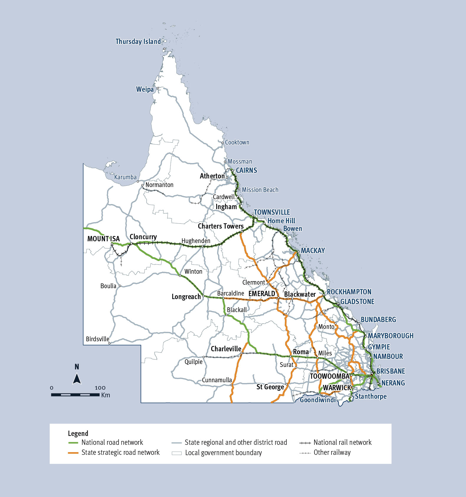 Perth Motorways Map Statewide (Department of Transport and Main Roads)