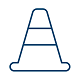 Road cone icon