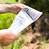 Person holding paper document
