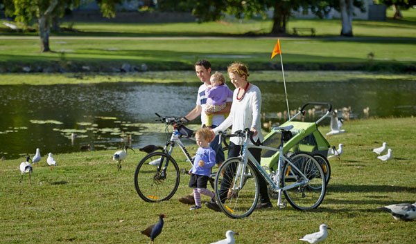 Family walking