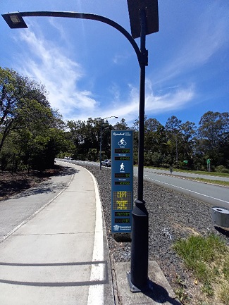 Automatic counter and display trialled at Canon Garland Overpass at Centenary Cycleway in Toowong