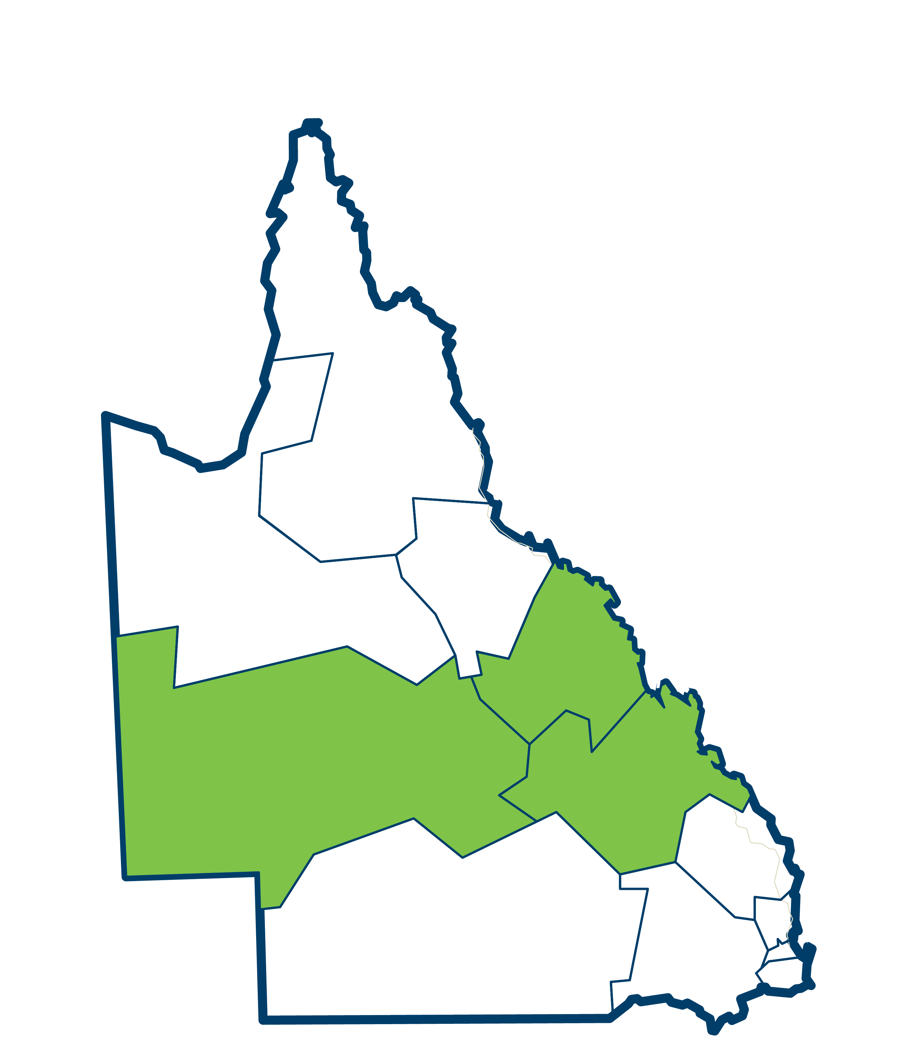 Map of central queensland region