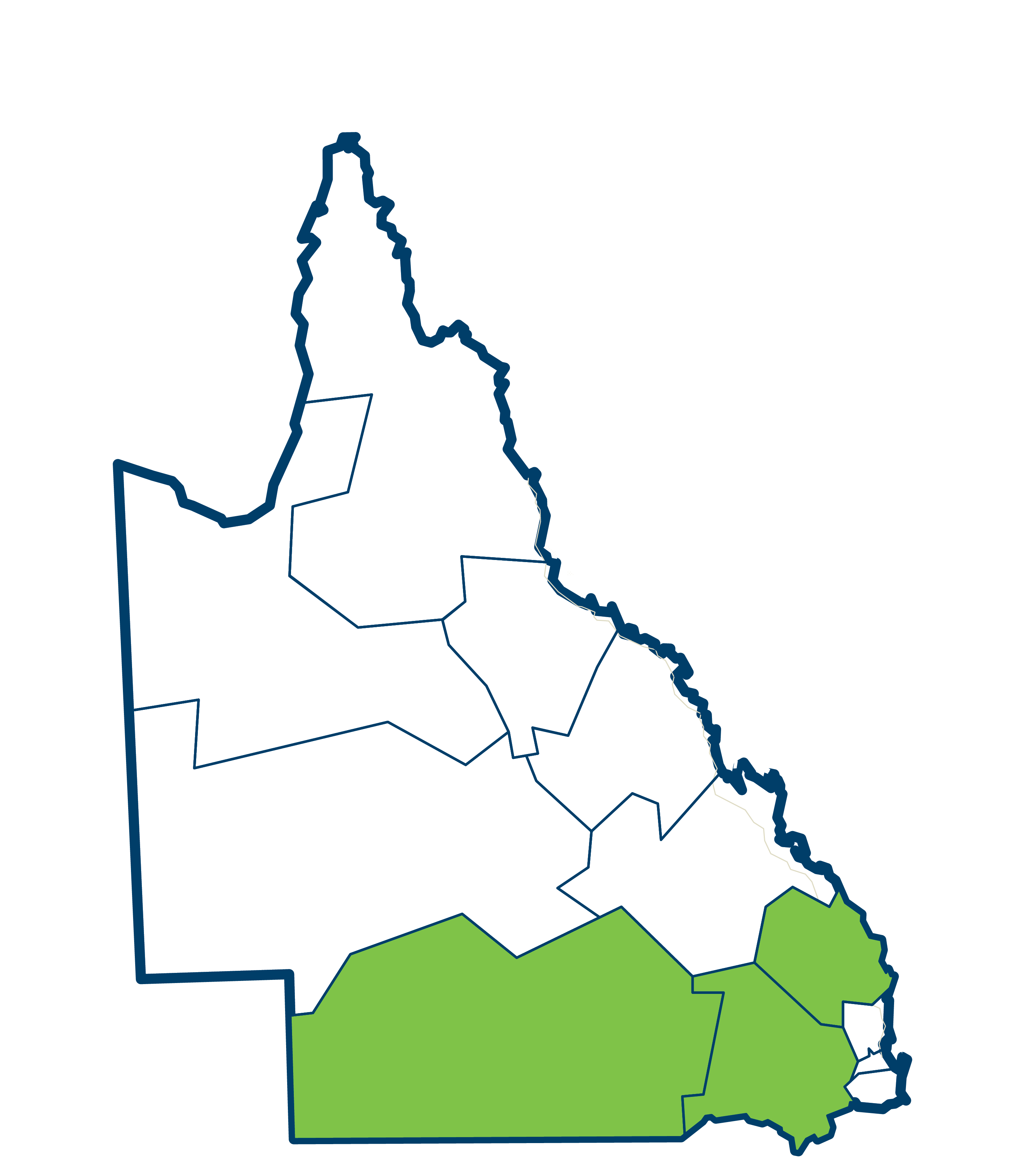 Map of Southern Queensland